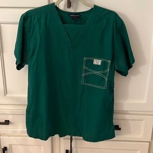 Blue Sky Scrubs, Shelby classic set, green, EUC size Medium